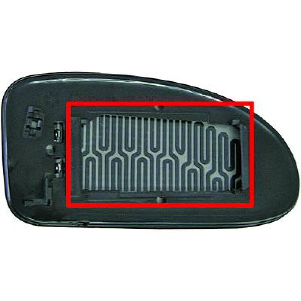 Verre de rétroviseur, rétroviseur extérieur gauche Ford Focus 01-04