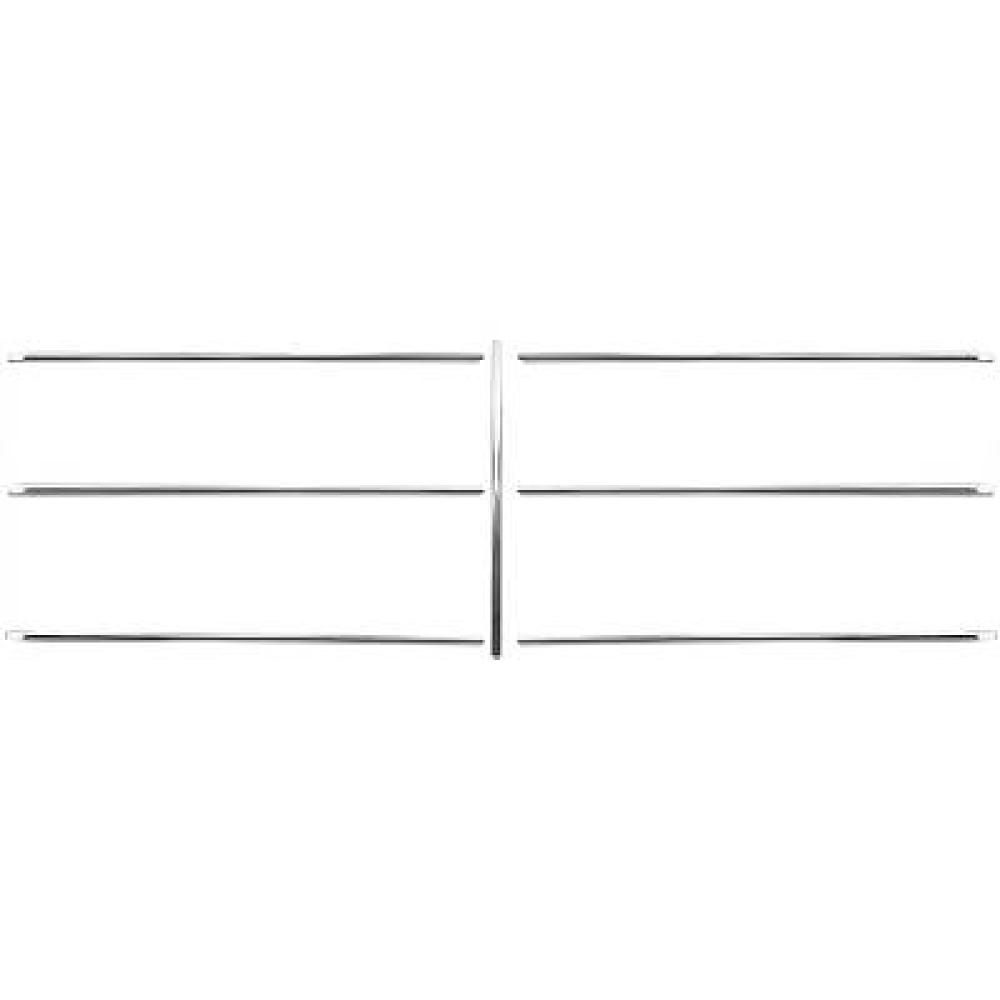 Jeu de baguettes et bandes protectrices, grille de radiateur Mercedes W126 (280-500) 80-91