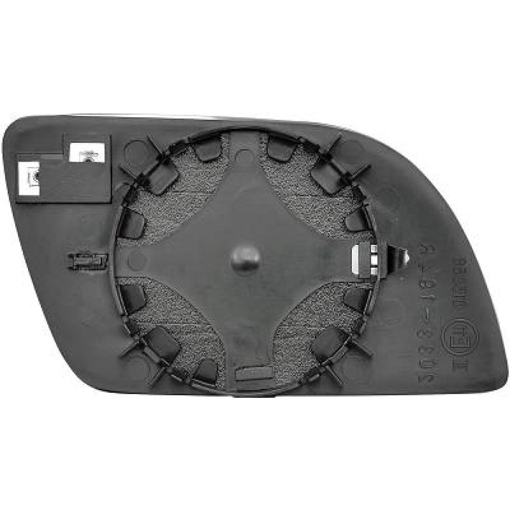Verre de rétroviseur, rétroviseur extérieur gauche Volkswagen Polo 01-05