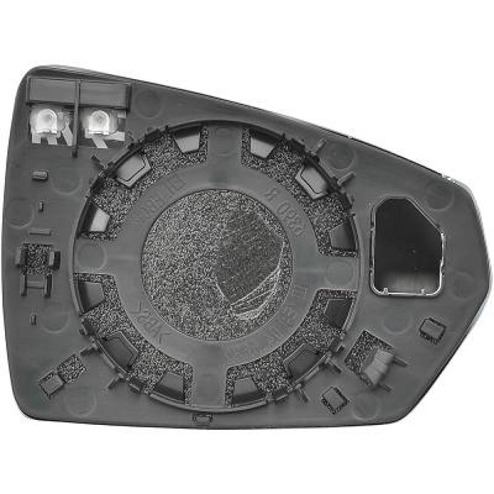 Verre de rétroviseur, rétroviseur extérieur gauche Volkswagen Polo 3/5 trg. 17-21