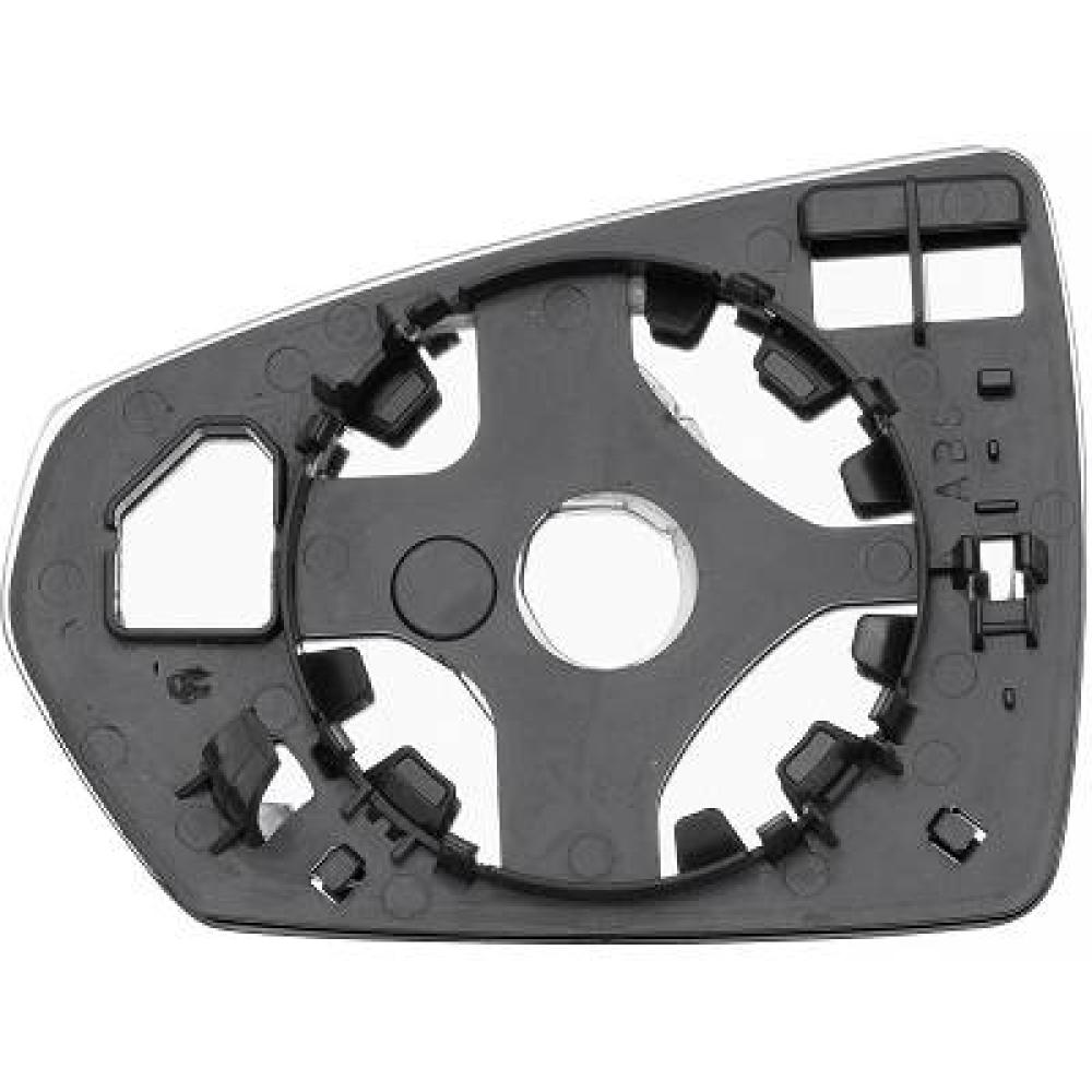 Verre de rétroviseur, rétroviseur extérieur droite Volkswagen Polo 3/5 trg. 17-21