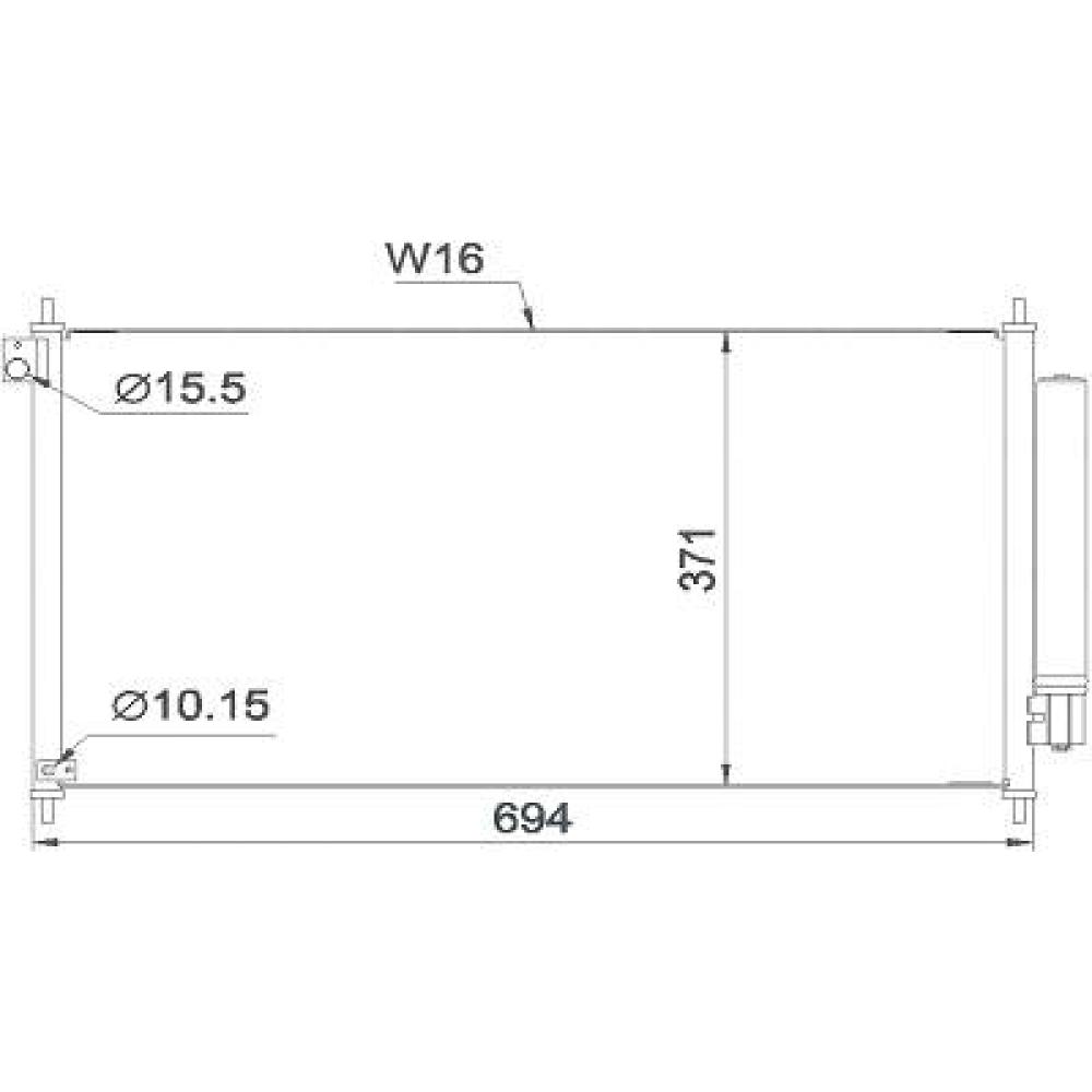 Condenseur, climatisation Honda Civic (FK) 12-16