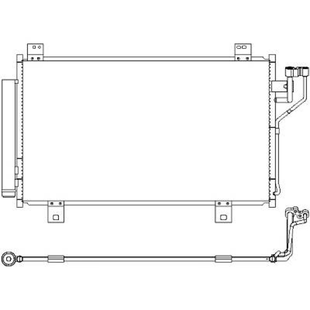 Condenseur, climatisation Mazda 3 Limousine 13-16