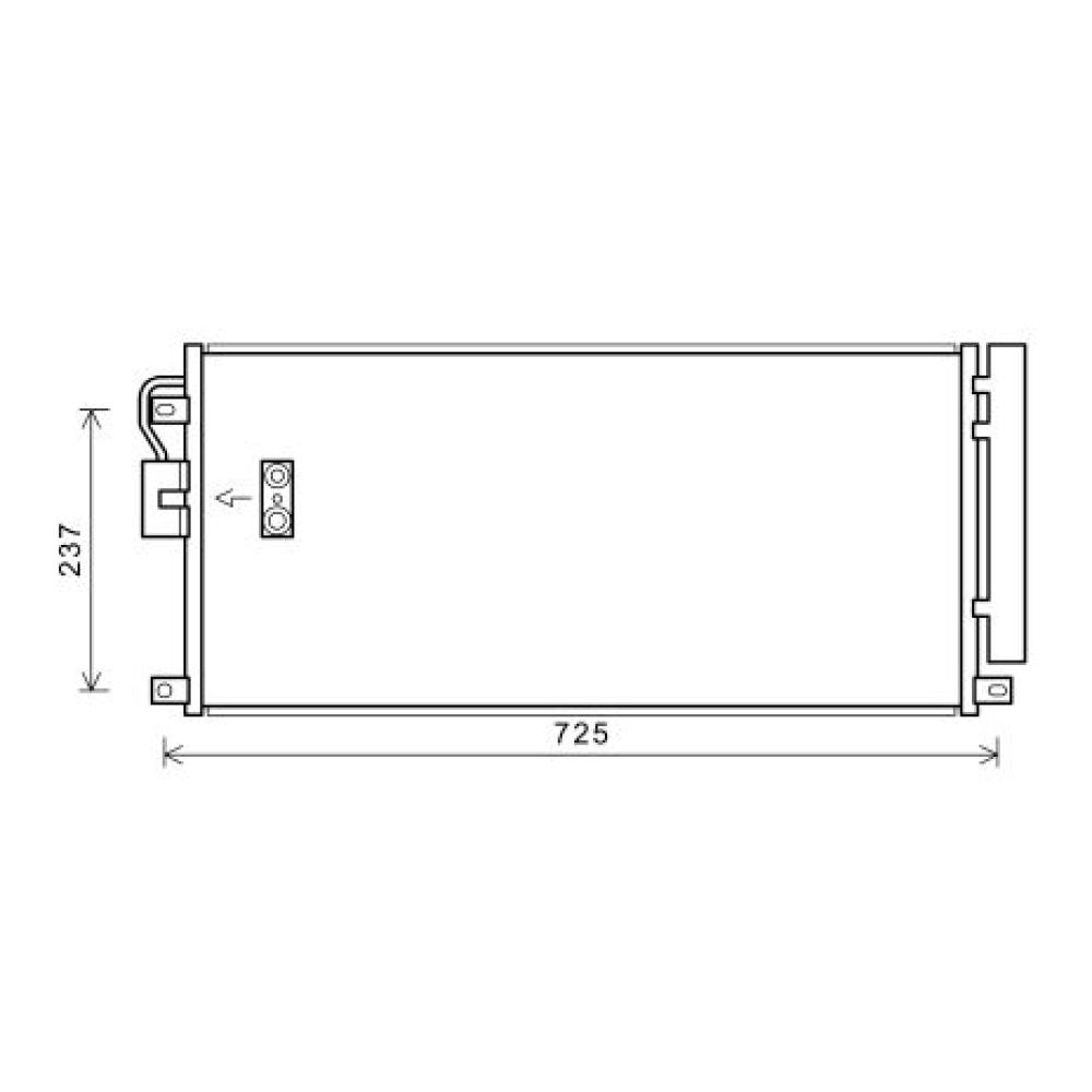 Condenseur, climatisation Chevrolet/Daewoo Trax 13->>