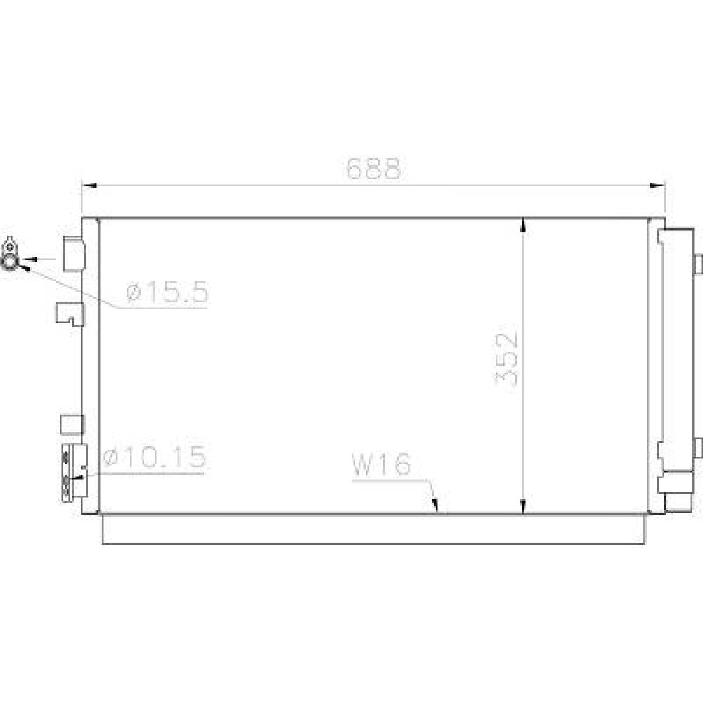 Condenseur, climatisation Renault Megane Coupe 08-16