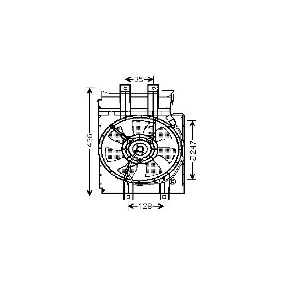 Ventilateur, condenseur de climatisation avant Nissan Micra K12 03-05