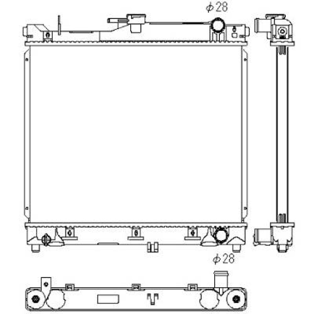 Radiateur, refroidissement du moteur Suzuki Jimny 98-12