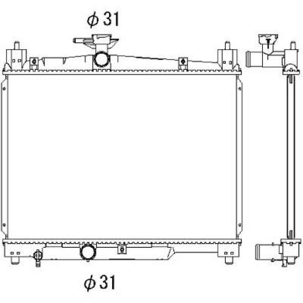 Radiateur, refroidissement du moteur Toyota Yaris 03-05