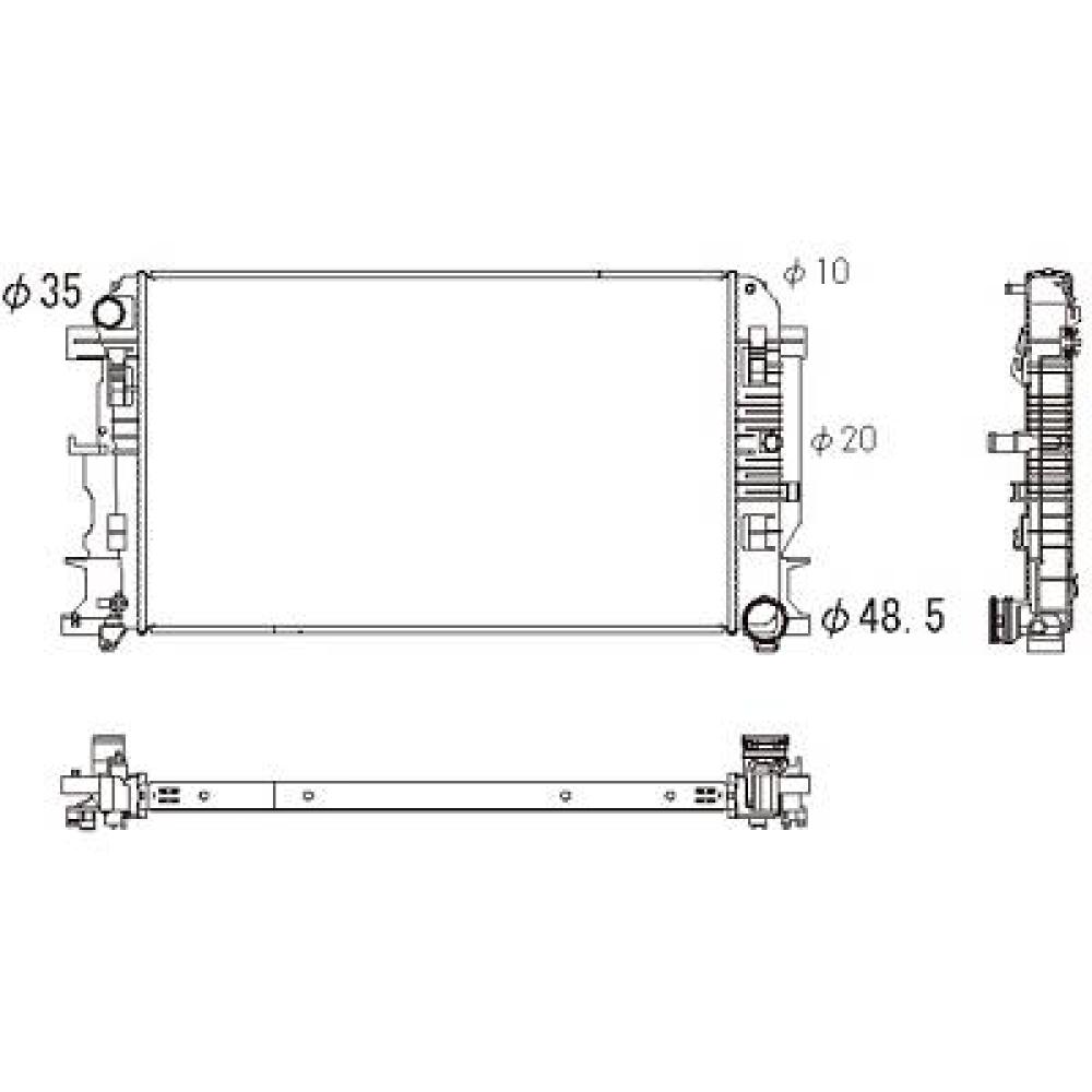Radiateur, refroidissement du moteur Mercedes Sprinter 06-13