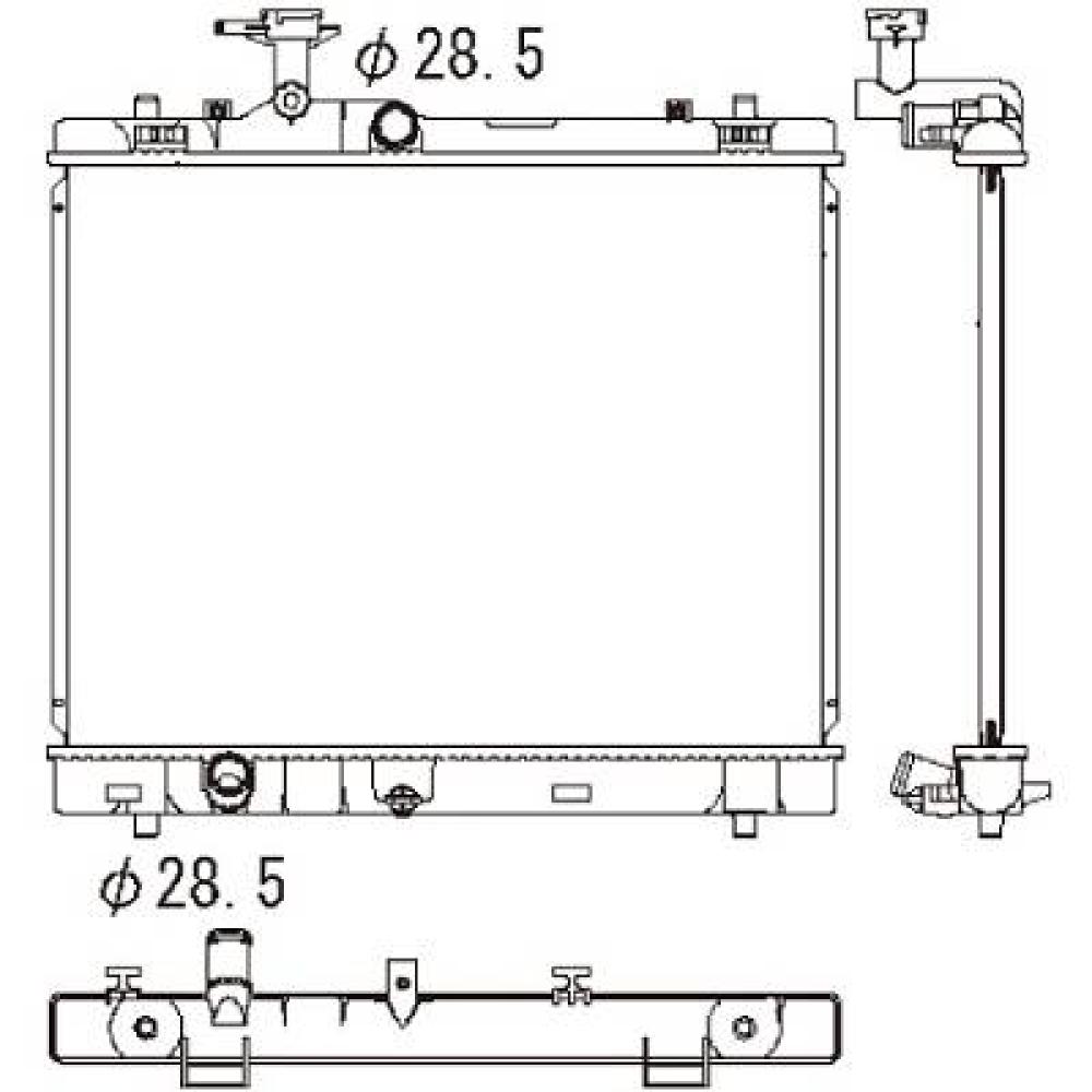 Radiateur, refroidissement du moteur Suzuki Swift 10-13
