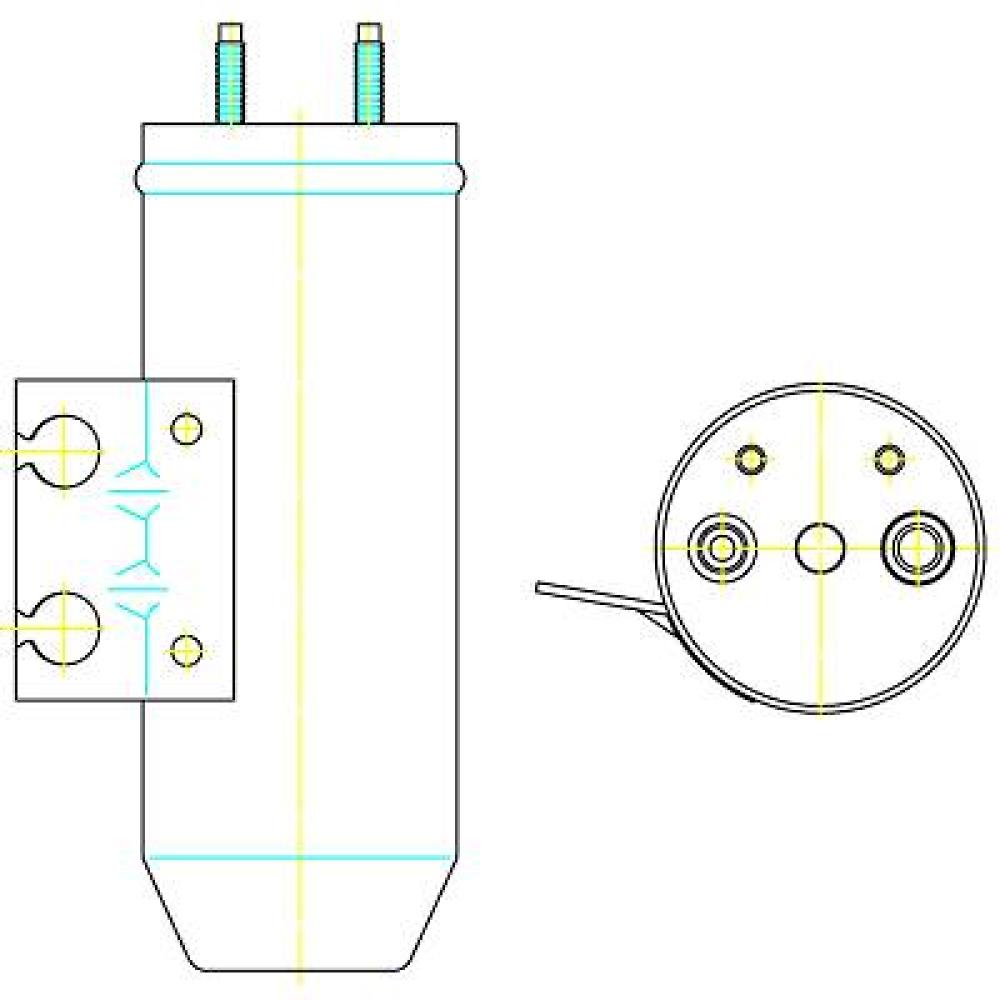 Filtre déshydratant, climatisation Peugeot 206+Plus 09-13